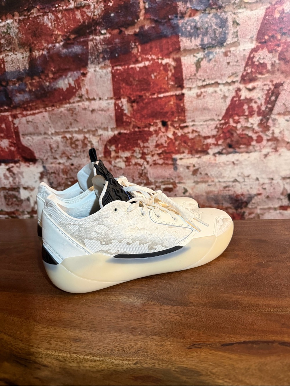 Jordan 39 Low-Top Sneakers in White and Black Accents